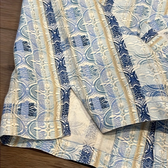 NWOT Tommy Bahama Men's Silk/Linen Hawaiian Camp Shirt Button Up Vintage - Picture 11 of 13